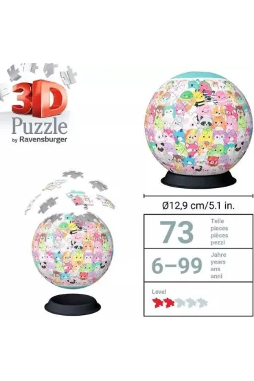 Puzzle Kula 72 el. 3D Squishmallows Ravensburger