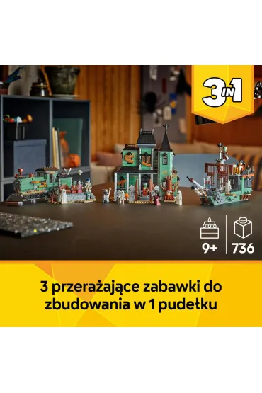 LEGO Creator Nawiedzona rezydencja 31167 klocki | TaniaKsiazka.pl