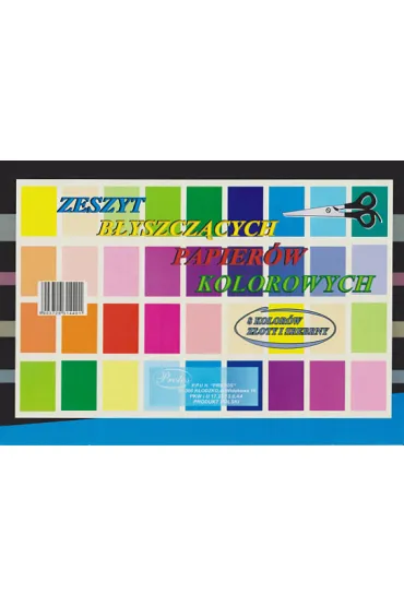 Zeszyt papier�w kolorowych A4 b�yszcz�cych Protos