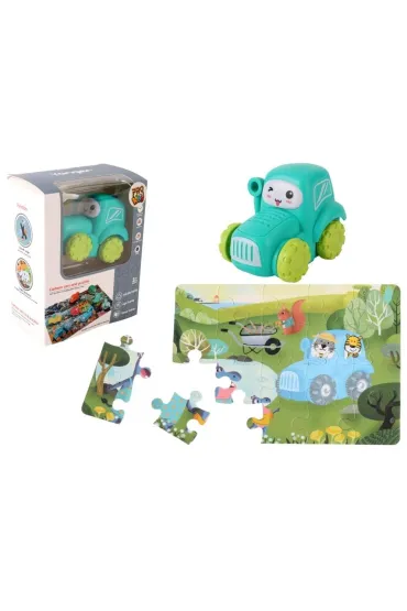 Auto puzzle 20 el. Przygoda drogowa - traktor Pro Kids