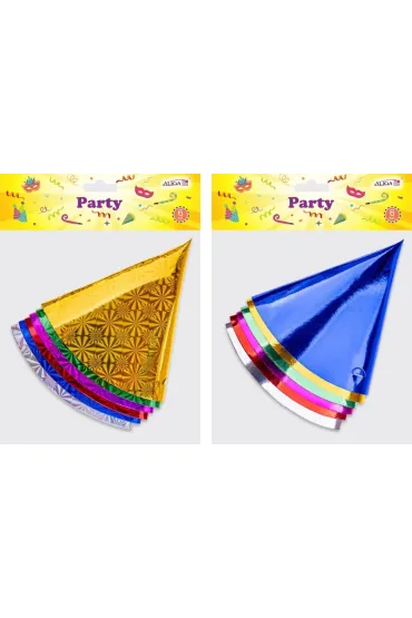 Aliga Czapeczka papierowa MIX 6 szt.