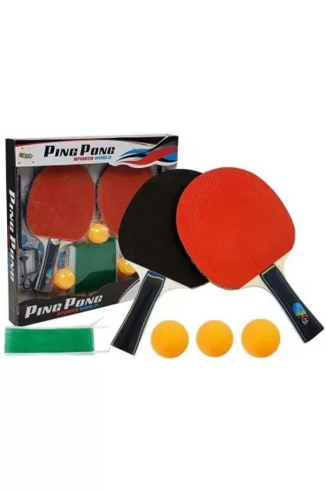 Paletki do Ping Ponga + siatka LeanToys