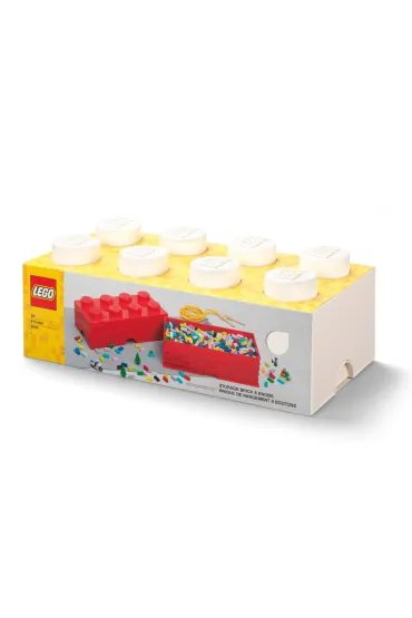 Pojemnik klocek LEGO Brick 8 Bia�y