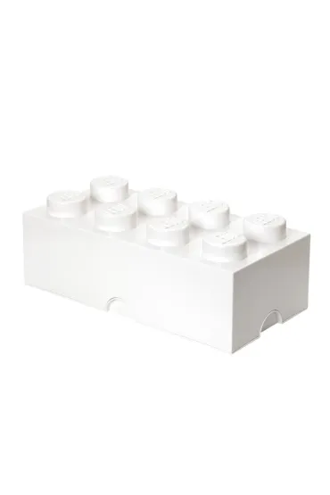 Pojemnik klocek LEGO Brick 8 Bia�y