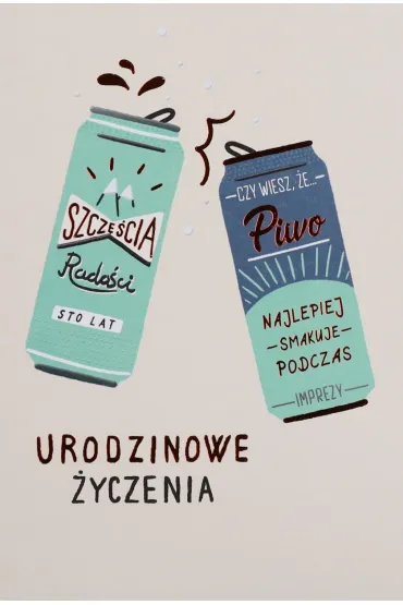 Karnet okazjonalny B6 z kopert� Urodziny M�czyzna PAN DRAGON HM200-3018