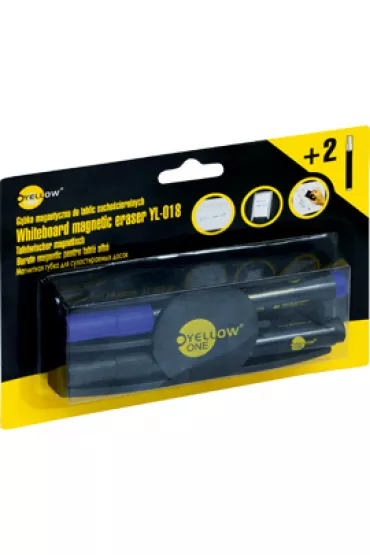 Grand Markery + G�bka do tablic sucho�cieralnych YellowOne 2 kolory