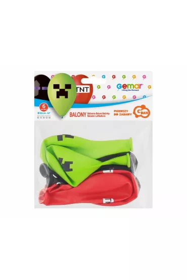 Godan Balony premium Piksele klocki 30cm