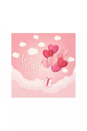 Godan Serwetki Kolekcja Love Is In The Air r�owe 33x33 cm