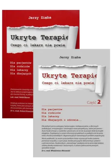Zestaw 2 ksi��ek: Ukryte terapie. Cz�� 1 i 2 - Jerzy Zi�ba