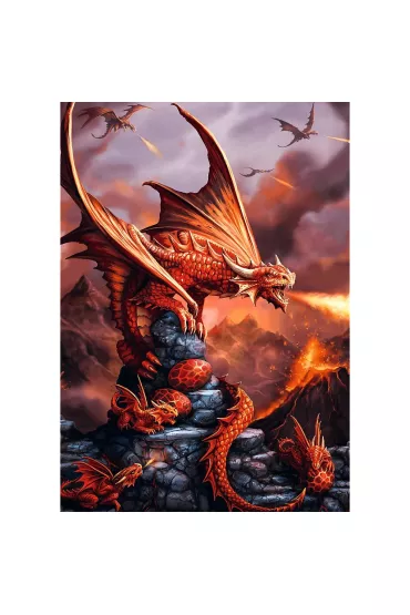 Puzzle 1000 el. Ognisty Smok Trefl