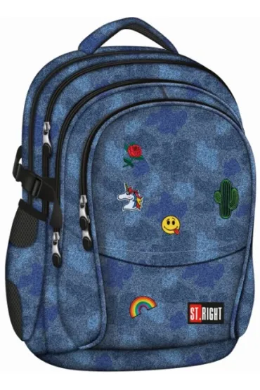 St. Majewski Plecak szkolny St.Right BP-01 Jeans&Badges