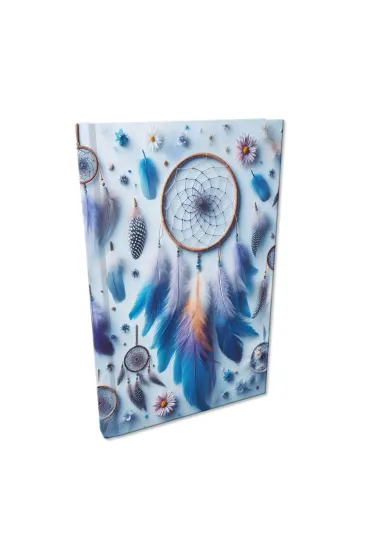 EV-Corp Notes A5 Soft Touch �apacze Blue kratka