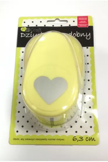 Dalprint Dziurkacz ozdobny serce 6,3cm