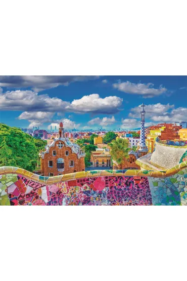 Puzzle 1000 el. Park Guell, Barcelona Clementoni