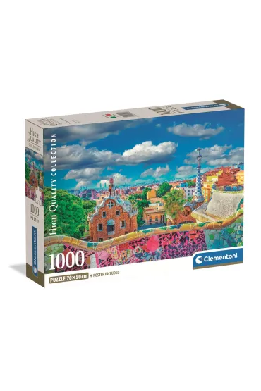 Puzzle 1000 el. Park Guell, Barcelona Clementoni