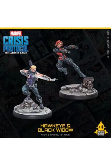 Marvel Crisis Protocol. Hawkeye & Black Widow, Agent of S.H.I.E.L.D. Atomic Mass Games