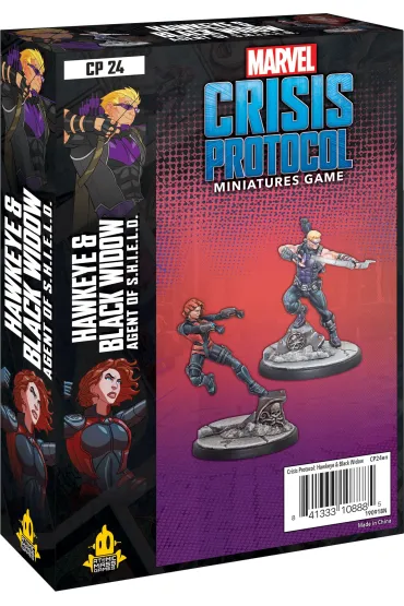 Marvel Crisis Protocol. Hawkeye & Black Widow, Agent of S.H.I.E.L.D. Atomic Mass Games