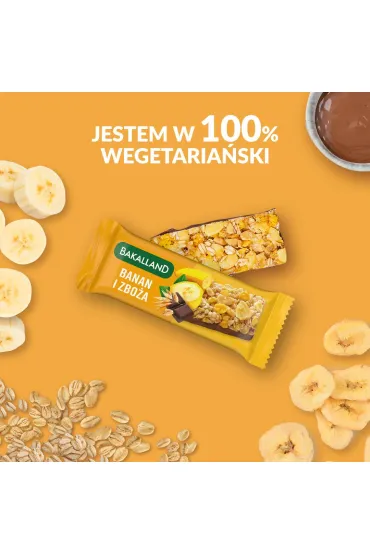 Bakalland Ba! Baton zbo�owy banan Zestaw 6 x 40 g
