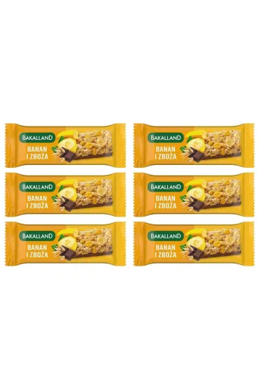 Bakalland Ba! Baton zbo�owy banan Zestaw 6 x 40 g