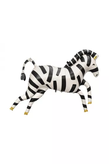 PartyDeco Balon foliowy Zebra 115x85cm