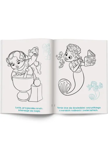 Disney. Ariel. Kolorowanka z naklejkami
