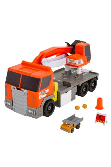 Matchbox. Ci�ar�wka Koparka Du�y pojazd z funkcj� HPD64 Mattel