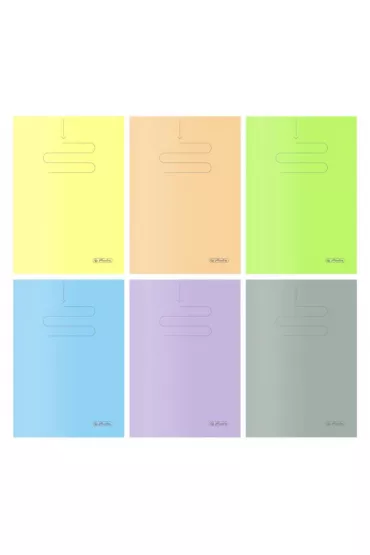 Herlitz Zeszyt A4 PP Transparent Colors kratka 60 kartek