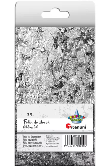Titanum Folia do z�oce� w p�atkach srebrny 3 g