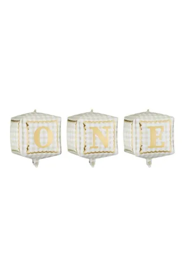 PartyDeco Balony foliowe kostki One 34x36cm