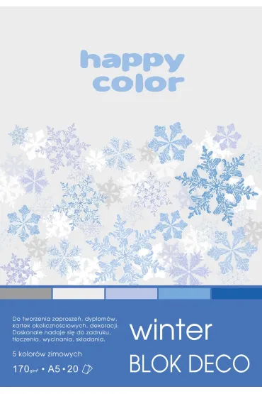 Happy Color Blok A5 Deco Winter 170 g 20 kartek