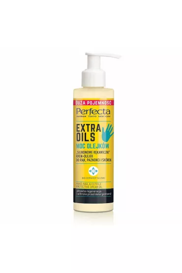 Perfecta Extra Oils silikonowe r�kawiczki krem-olejek do r�k paznokci i sk�rek 195 ml