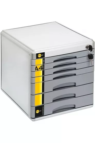 Szafka na dokumenty 7 szufl. metalowa YELLOW ONE