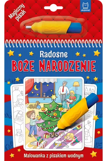 Radosne Bo�e Narodzenie. Malowanka z pisakiem wodnym