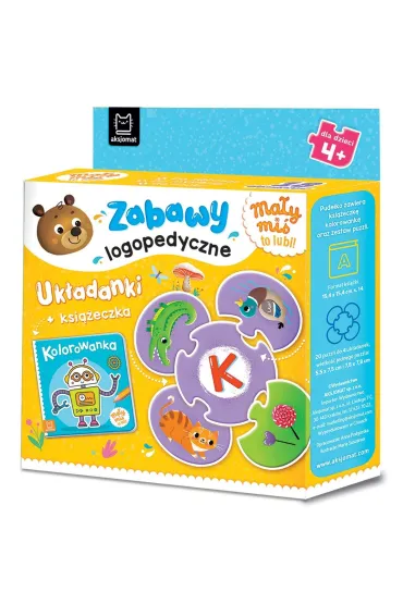 Ma�y mi� to lubi. Zabawy logopedyczne. Uk�adanki ksi��eczka - Anna Podg�rska