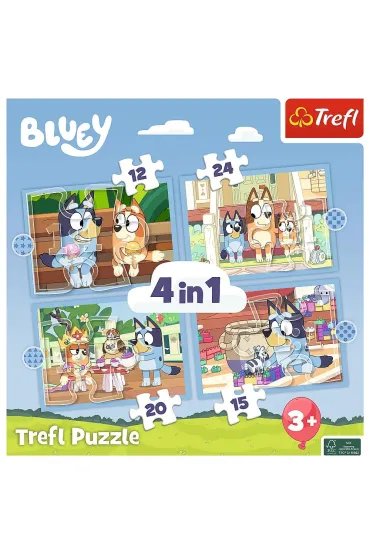 Puzzle 4w1 - Bluey i jego �wiat (12+15+20+24 el.) Trefl