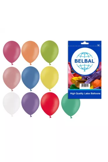 Aliga Balony r�nokolorowe pastelowe 100 szt.