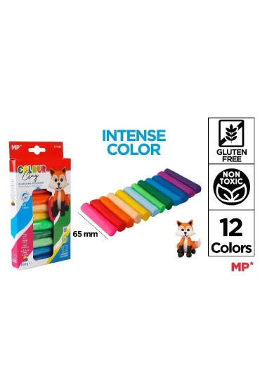 Mp Main Paper Plastelina 12 kolor�w