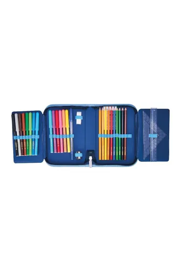 Herlitz Pi�rnik rozk�adany 2 klapki z wyposa�eniem Cosmic Explorer