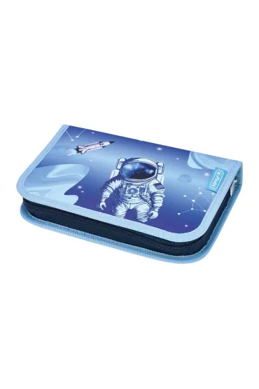 Herlitz Pi�rnik rozk�adany 2 klapki z wyposa�eniem Cosmic Explorer