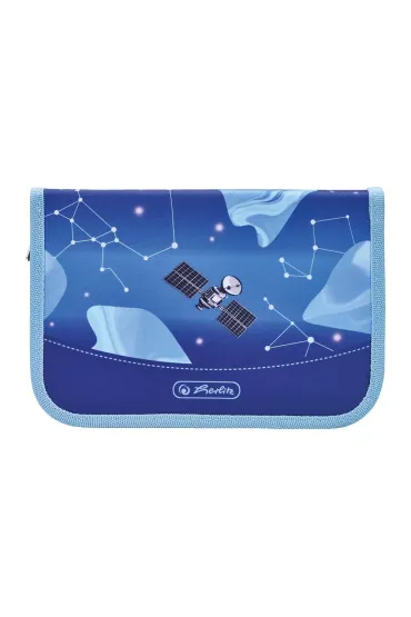 Herlitz Pi�rnik rozk�adany 2 klapki z wyposa�eniem Cosmic Explorer
