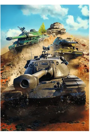 Puzzle 1000 el. World of Tanks: Czo�gi w boju Trefl