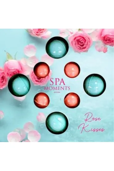 Chlapu Chlap Zestaw kul do k�pieli Rose Kisses - niebieskie 4 x 30 g + 4 x 20 g