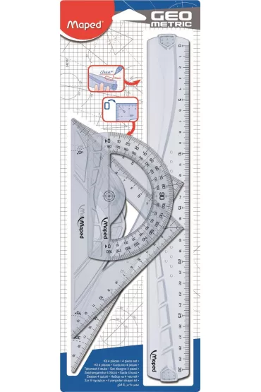 Maped Zestaw Geometric linijka, ekierka, k�tomierz