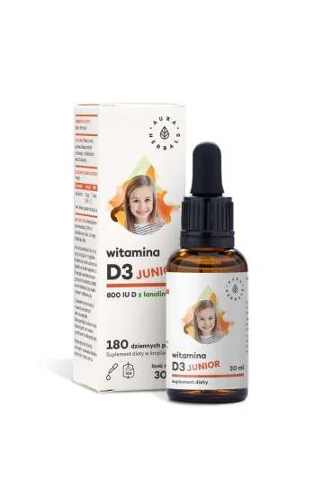 Aura Herbals Witamina D3 Junior 800 IU Suplement diety 30 ml