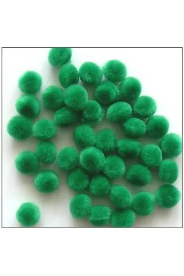 Bluma Creative Pompony dekoracyjne 10 mm zielone 1510-26 72 szt.