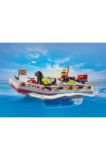 Playmobil Action Heroes ��dz stra�y po�arnej ze skuterem wodnym 71464