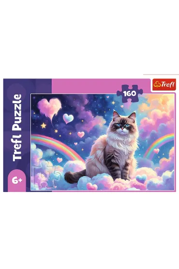 Puzzle 160 el. Domowy kotek Trefl