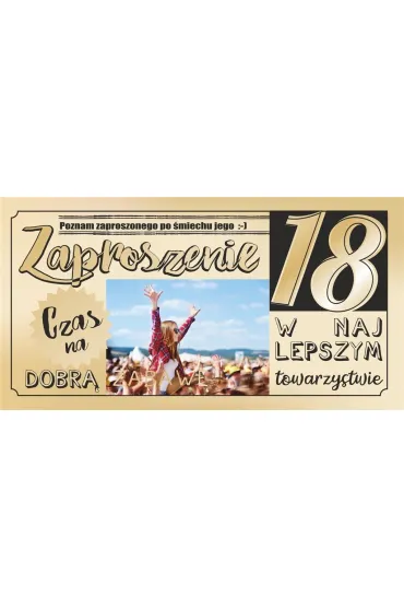 AbCard Zaproszenie Urodziny 18 (10szt)