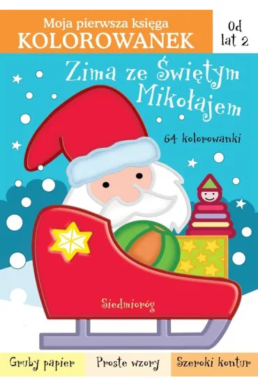 Zima ze �wi�tym Miko�ajem. 64 kolorowanki - Stefan  Micha�owski