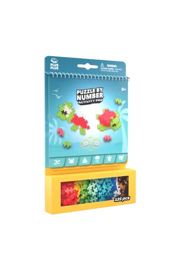 Puzzle By Number 125 el. Activity Pad Morski Plus-Plus